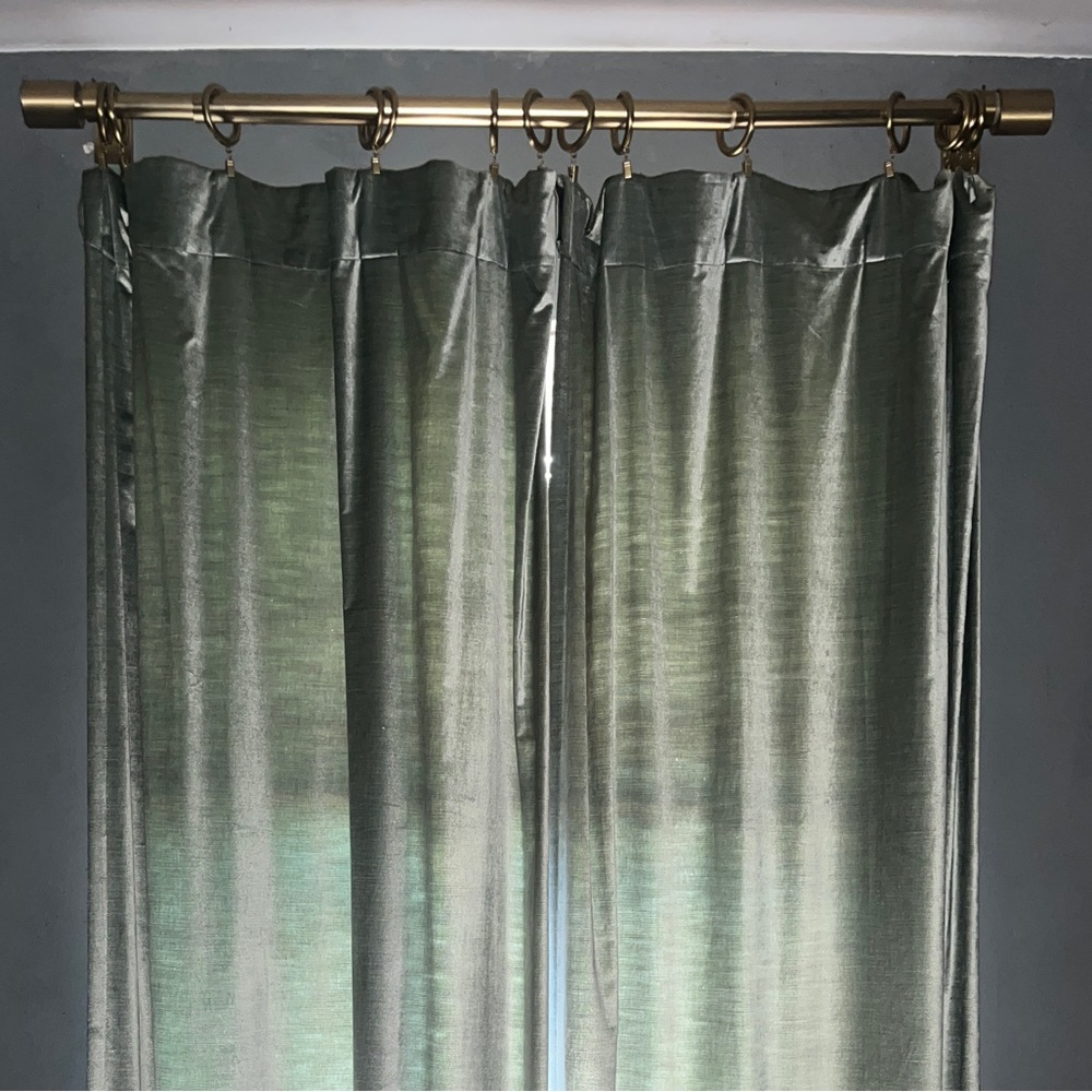 West Elm Gold Curtain Rod 28”- 48”